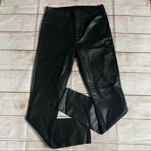 Sam Edelman black Faux Leather Skinny Jeans Sz.26